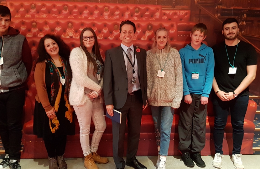 Droitwich Spa and Rural Council for Voluntary Services visits Parliament