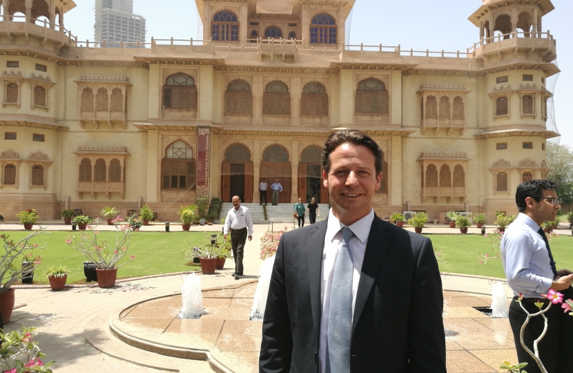 Nigel outside Mohatta Palace