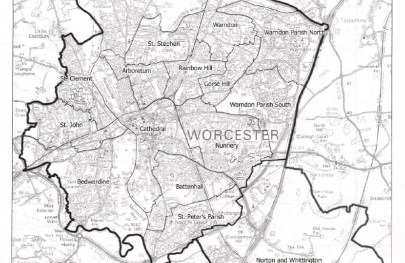 Boundary Commission proposed Worcester constituency