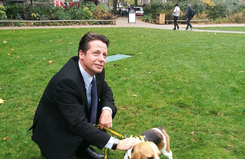 Nigel Huddleston MP with Bonnie at WDOTY