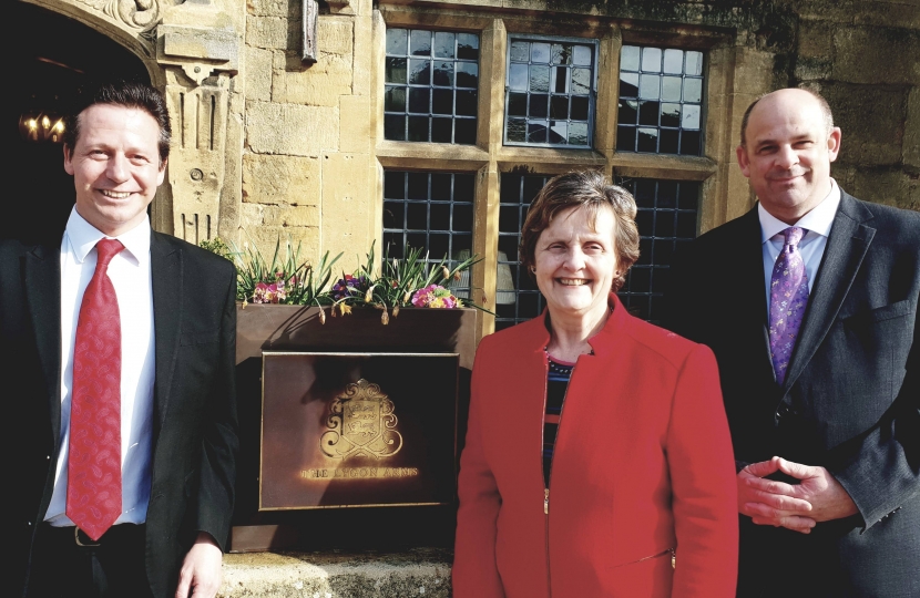 Nigel Huddleston MP, Anthea McIntyre MEP and Jason Adams