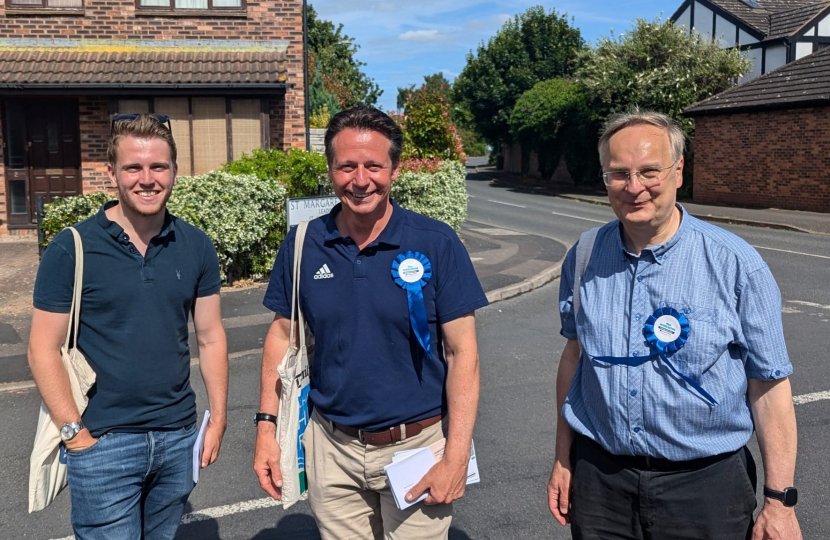 Campaigning in and around Evesham