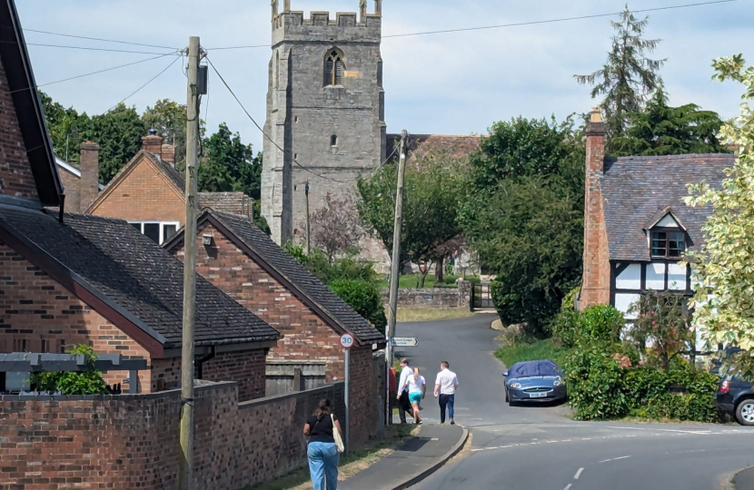 Campaigning across the constituency