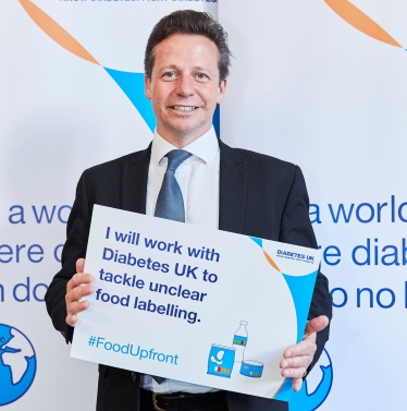 Nigel Huddleston at Diabetes UK Reception