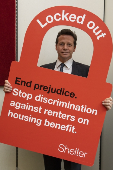 Nigel Huddleston MP at Shelter event