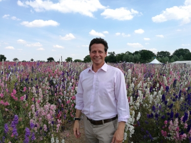 Nigel Huddleston MP at wick confetti fields