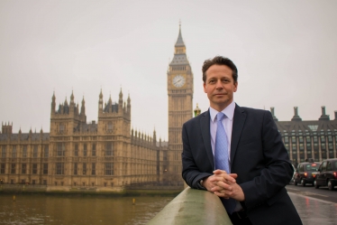 Nigel Huddleston on Westminster Bridge