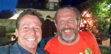 Nigel Huddleston &Nigel Smith, Fleece Inn Pub Owner